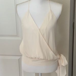 Habitual ivory racer back tank top size Medium